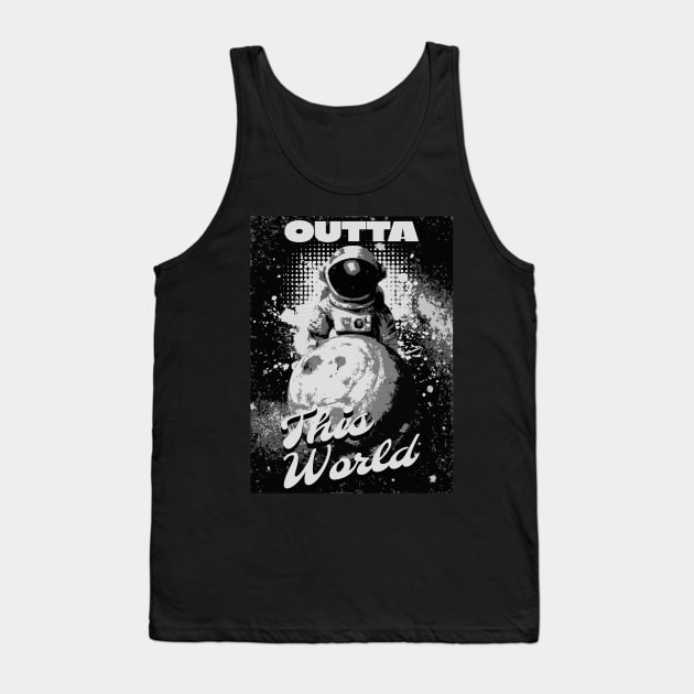 Astronaut In Space Tank Top by Norse Magic